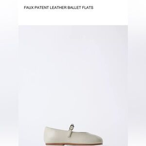 Zara Cream Ballet Flats for Kids